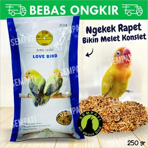 Sempati Gold Coin Lovebird Pakan Burung Lovebird Goldcoin Lovebird Milet Campur Makanan Harian Lovebird Fit