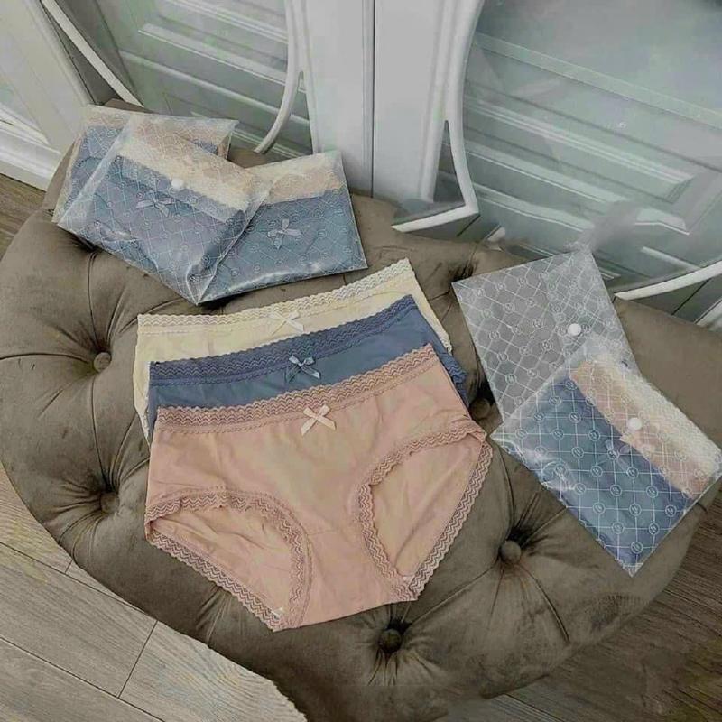 Sét 3 quần lót Nữ su lụa băng víp túi ríp Women