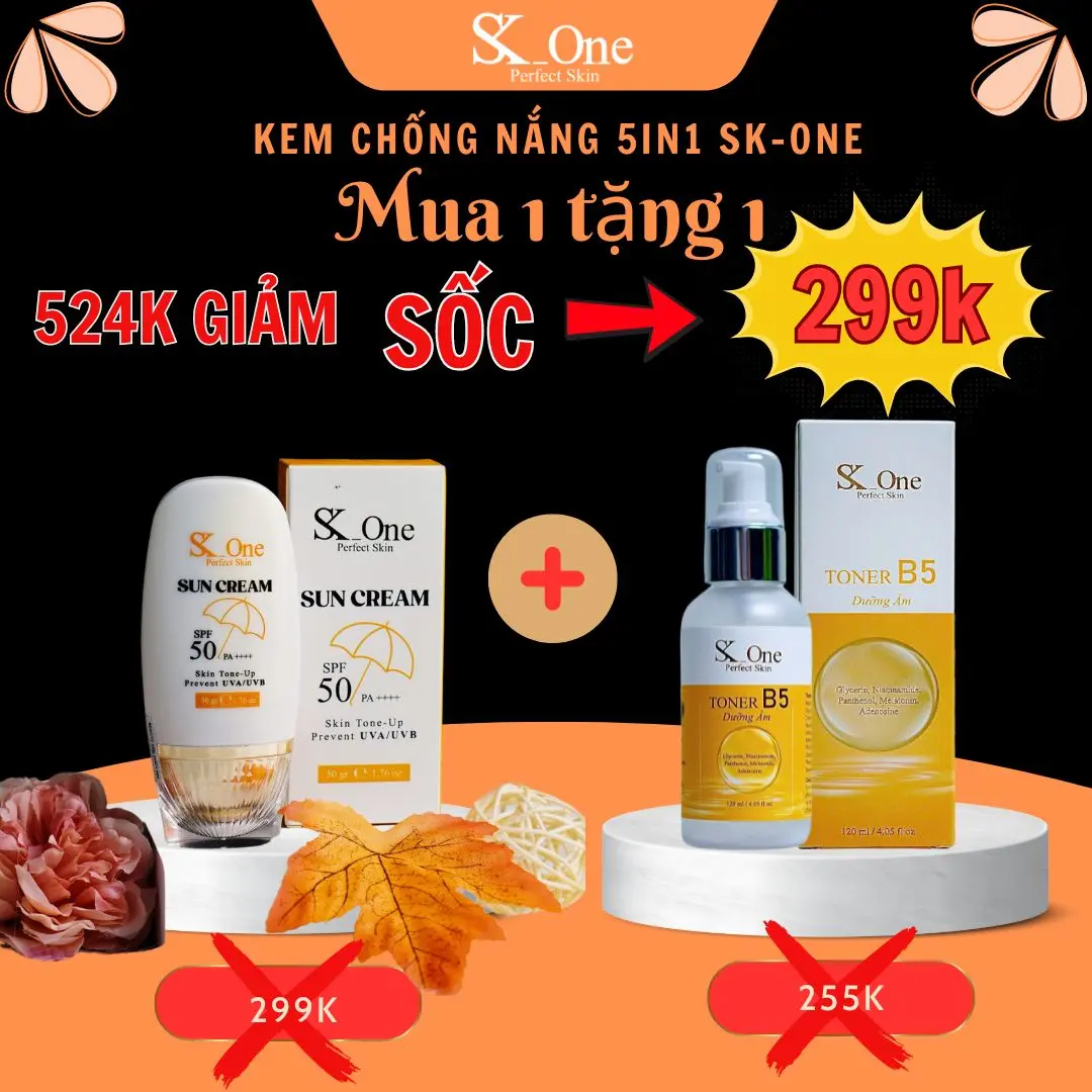 Kem chống nắng Makeup SK-ONE + tặng Toner - 50g SPF 50 Dưỡng Ẩm Làm Đẹp Da sunscreen Collagen chong nang
