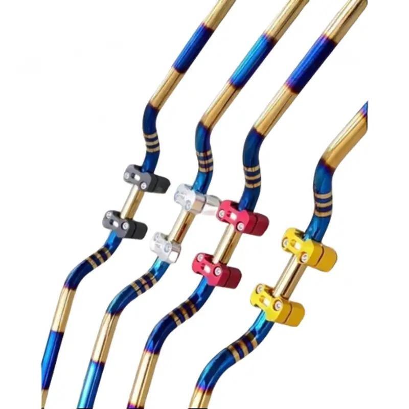 Ghi đông titan Trung Quốc kèm cùm nâng cho xe điện Phụ Kiện Phụ Tùng