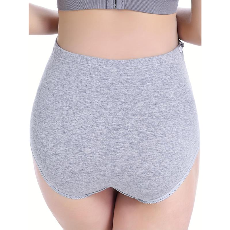 3Pcs Cute Cartoon Smile Face Print Maternity Boxer Briefs, Elegant Underwear for Pregnant Women 3