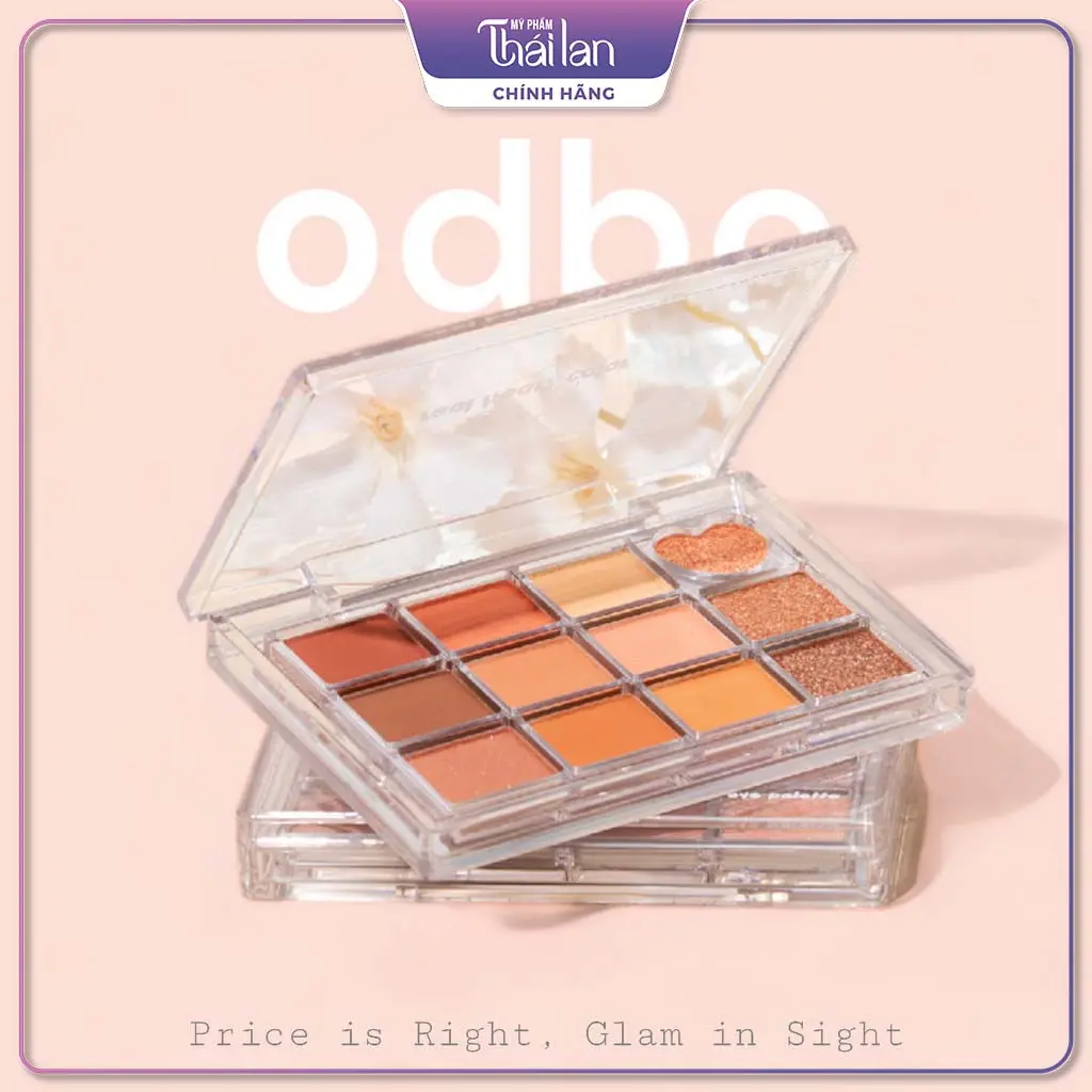 Phấn mắt ODBO OD2019 Real Heart Color hàng chính hãng Thái Lan