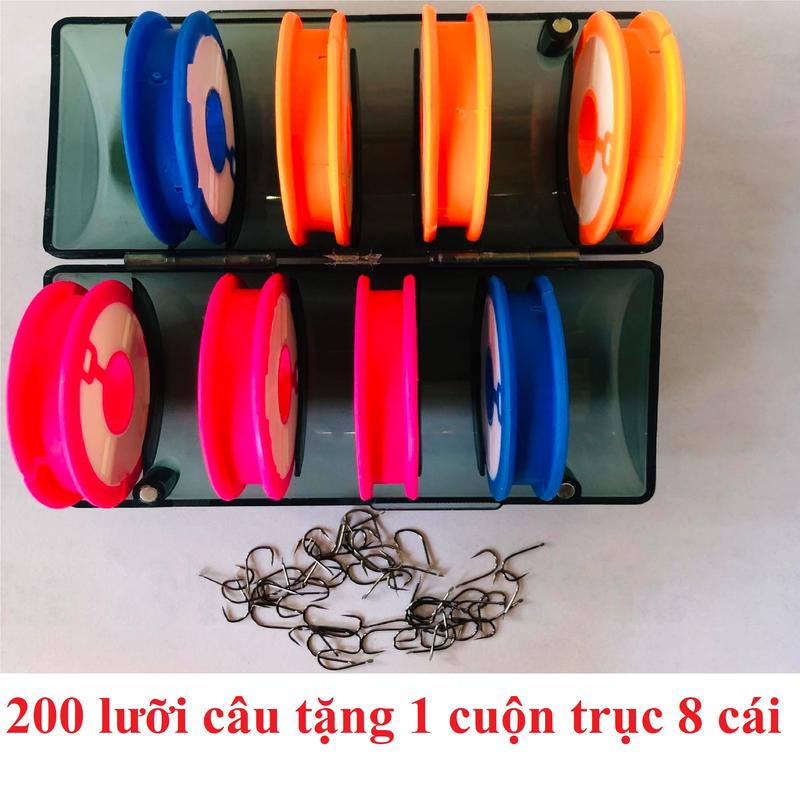 [Tặng Trục] 200 Lưỡi câu cá Size bé si.ê.u cường, không ngạnh