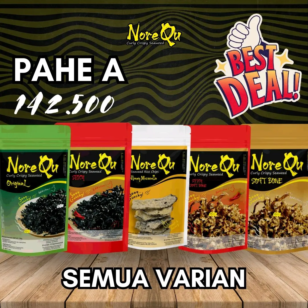 Promo Paket Hemat NoreQu Crispy Seaweed All Varian Nori