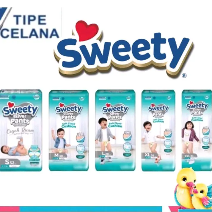 Sweety Silver Pants NB-S40 / S32 / M30 / L28 / XL26 Bayi Baru lahir