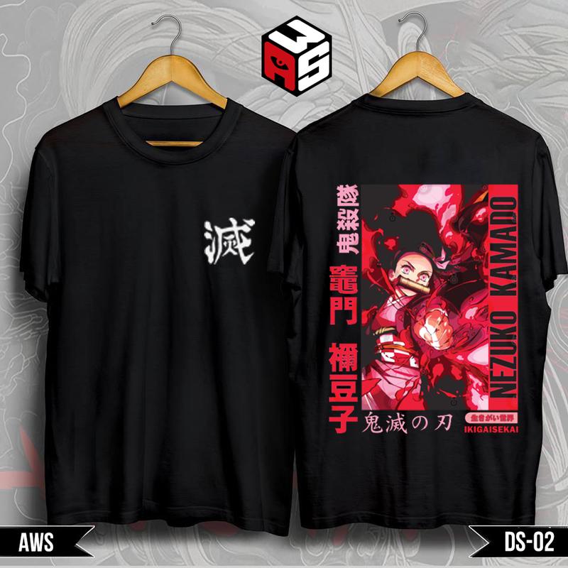 Bộ sưu tập áo thun Demon Slayer, áo thun Kimetsu no yaiba mẫu mới chất liệu cotton 4 chiều cao cấp 2