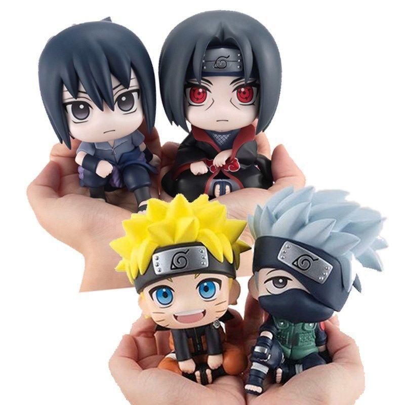 Có sẵn - 10cm Mô hình chibi Naruto Sasuke Itachi Kakashi siêu dễ thương
