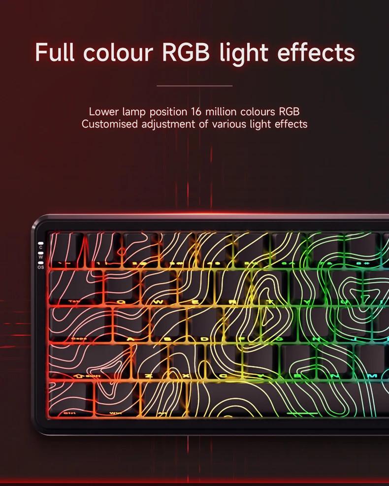 Product Introduction of AJAZZ AK680 Max Mechanical keyboard Rapid Trigger Keyboard Magnetic Switch Full-key Hot Swappable 8Khz RGB Custom Gaming Keyboard 8