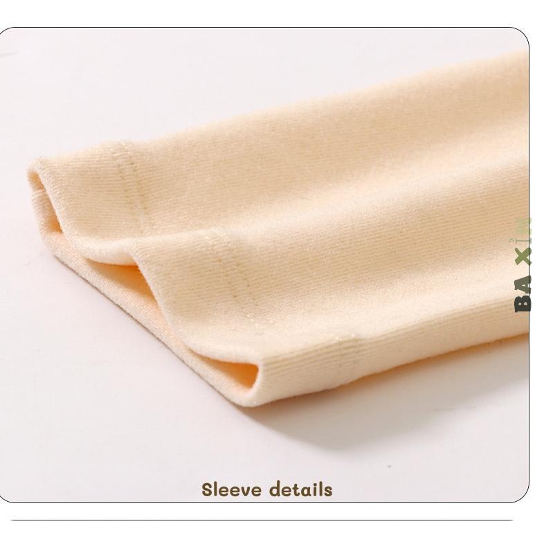 (11-80kg)Áo gia đình áo bông cổ lọ dài tay thu đông 100% cotton kháng khuẩn 5A MAMDADKID không ra màu, không xù lông size đại 3
