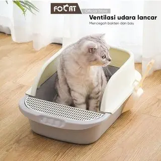 FOCAT Tempat Bak Pasir  Anjing Hewan Peliharaan M06 Tempat Pup Toilet  litter  box box pup 4