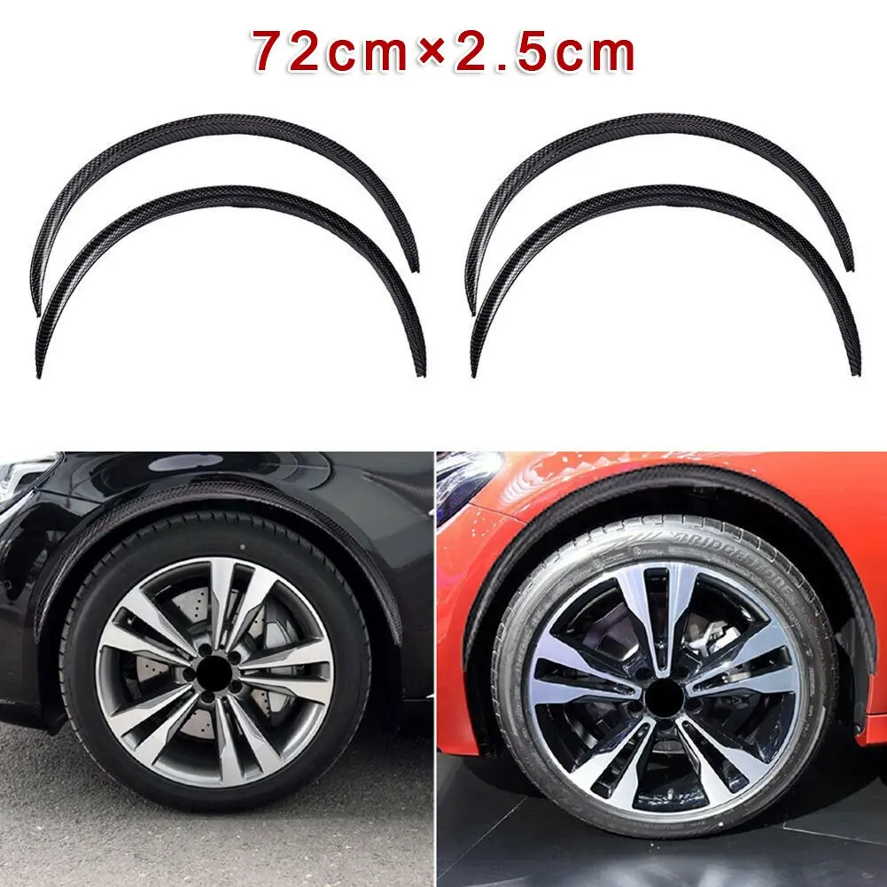 4PCS Car Wheel Eyebrow Arched Mudguard Flared Bar Protection Trim
