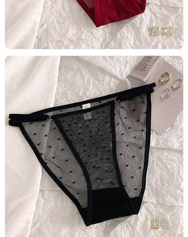 Product Introduction of spandex shorts women 2025 Hot Selling High Slit Lace Underwear Women Summer Thin Sheer Cotton Crotch 22