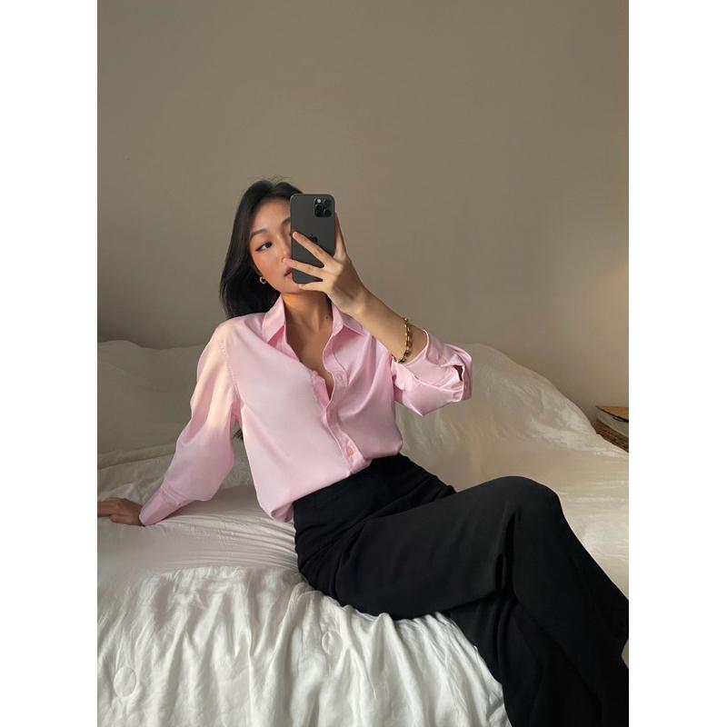 Áo Sơ Mi Nữ MONOTALK form gọn ít nhăn _ MFOT22S-T10002FT