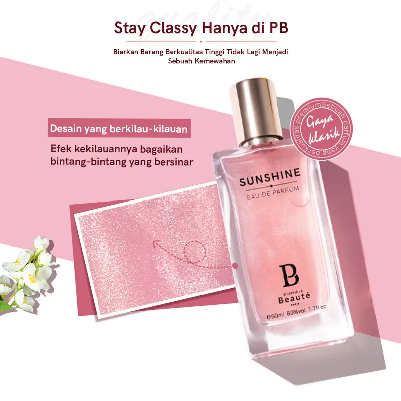 READY STOCK [ ORIGINAL+ BPOM ] Premiere Beaute Eau De Perfume Fashion Neon Collection Sunshine 15ml 50ml Parfum neon Wangi Murah banget Tahan Lama Uniseks Fruity Bunga Woody Ori Perempuan Terwangi Uniseks 3