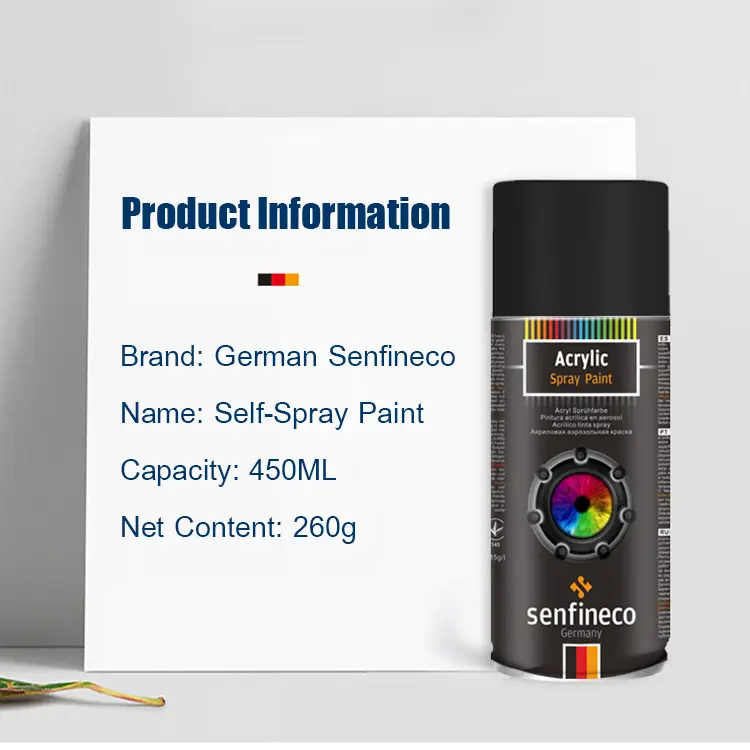 (Lebih hemat kalau pesan 2 botol hari ini) Pena touch-up mobil Germany SelfSpray Handheld Metallic Paint Hitam Putih