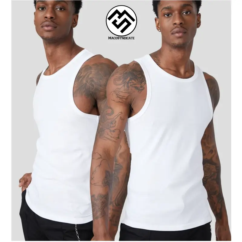 PAKET ISI 3 PCS kaos singlet cowok premium Katun rib Pria keren 5