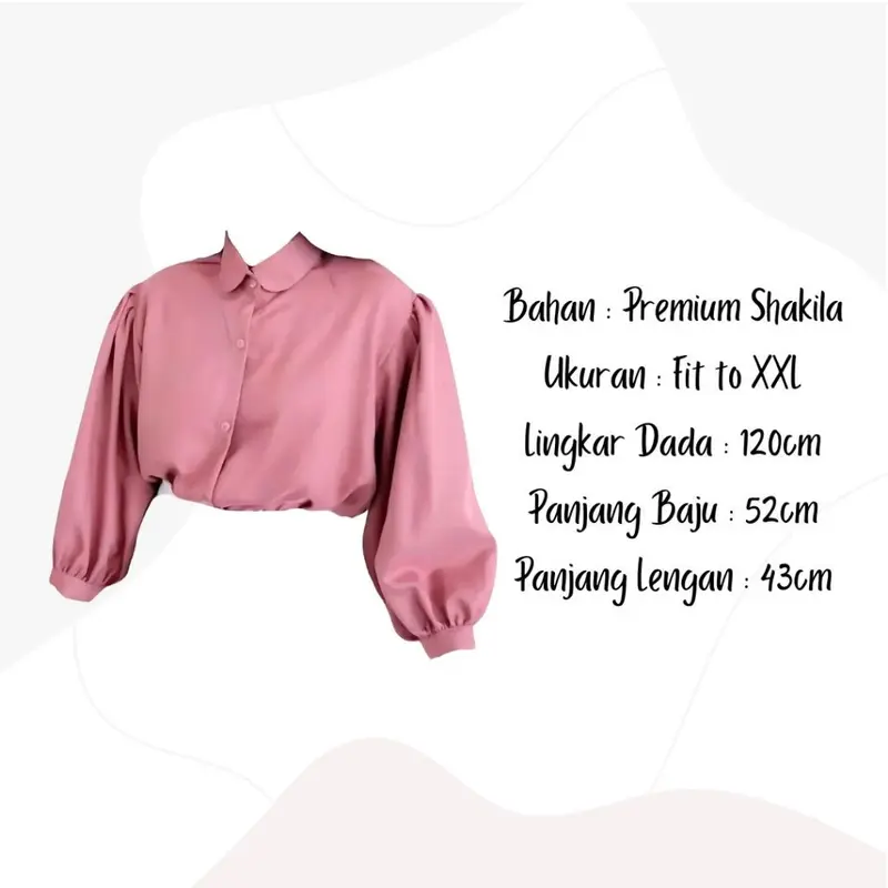 One Set 3in1 Kemeja Batwing Rok Floral Hijab Bella | outfit wanita hangout kampus SK82 4