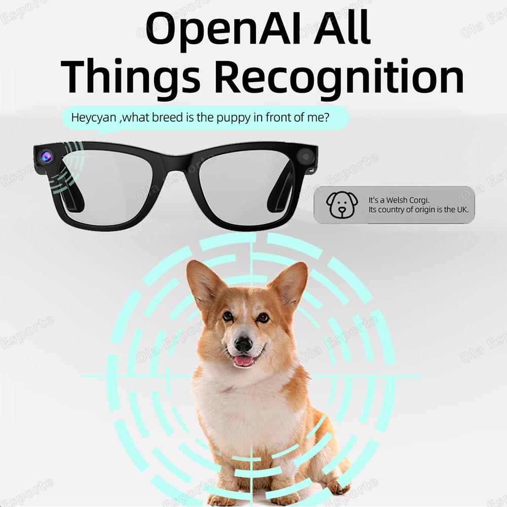 8K AI Smart Glasses Multifunctional Camera Bluetooth Call Men Sunglasses Voice Assistant Music Player Women HD Driving Glasses - Image 2