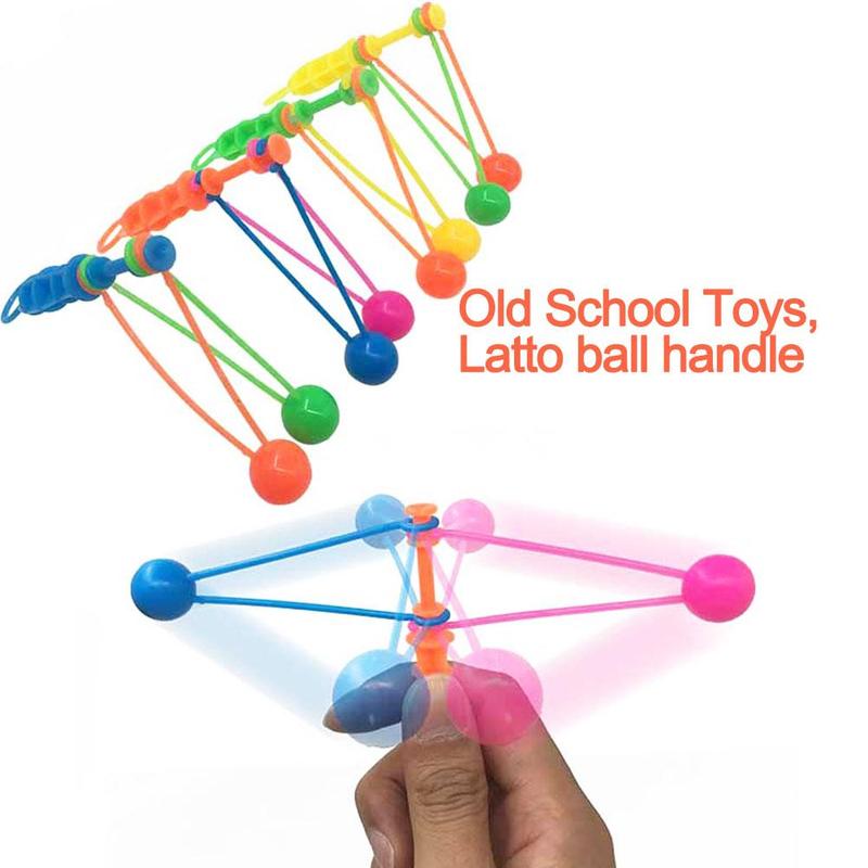 Product Introduction of 1Pcs School Toys Latto Latto Handle Hand-Cranked Double Touch Ball Plastic Classic Nostalgic Casual Toy Children's Day 22