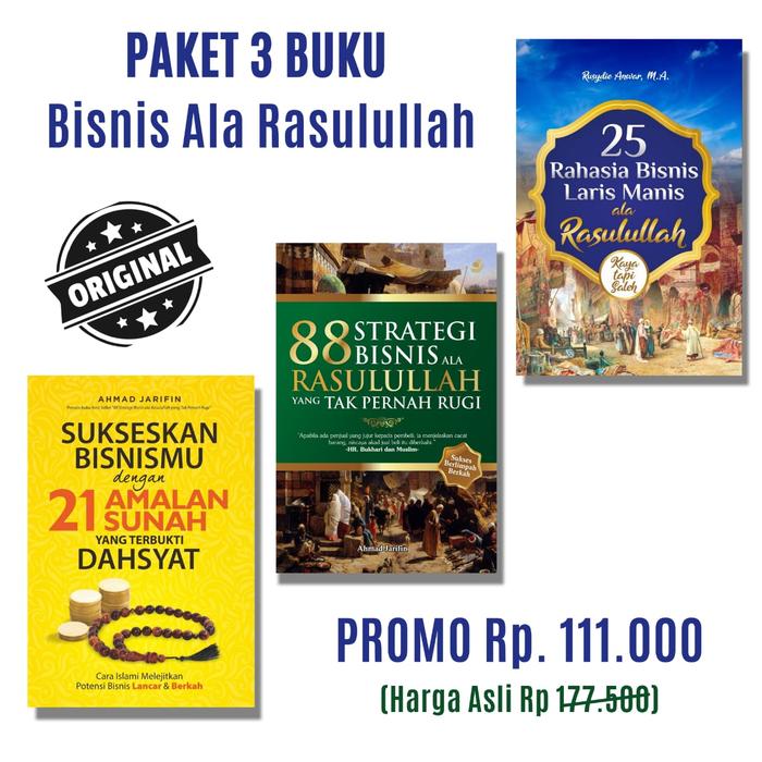Gambar PAKET 3 BUKU BISNIS ALA RASULULLAH - buku dari Araska Publisher Kab. Bantul Tokopedia