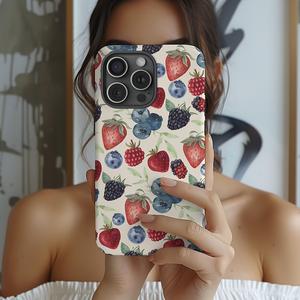 Fruit Pattern Phone Case, 2 in 1 Phone Protective Cover, Phone Accessories Compatible with iPhone 11 12 13 14 15 Pro Max