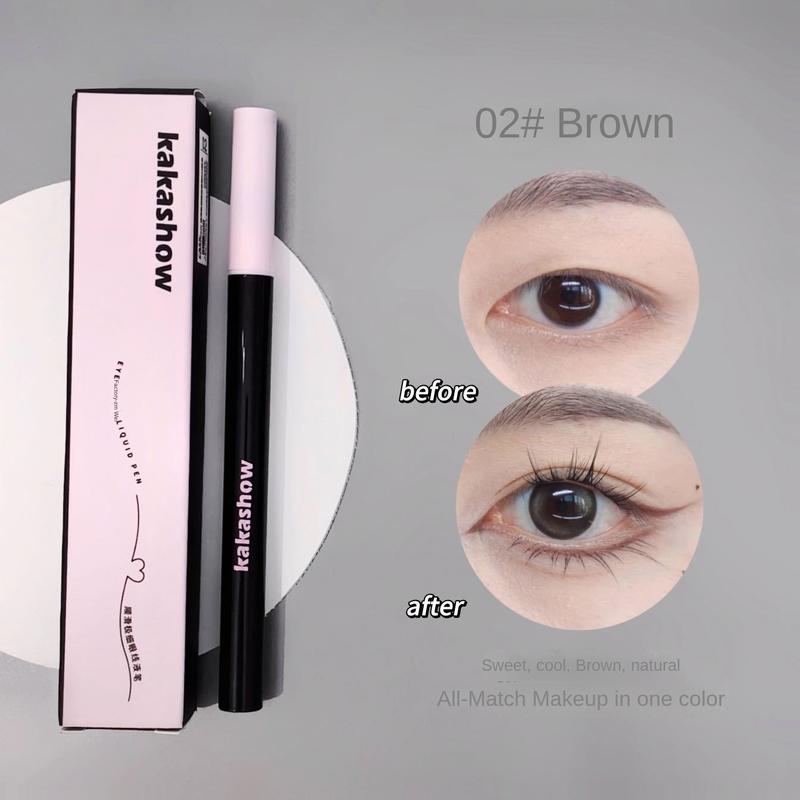 Product Introduction of Kakashow Smooth and Fine Liquid Eyeliner Smooth Waterproof Sweat-Proof Not Smudge Beginner Lower Eyelashes Cheap Lipliner Makeup 8