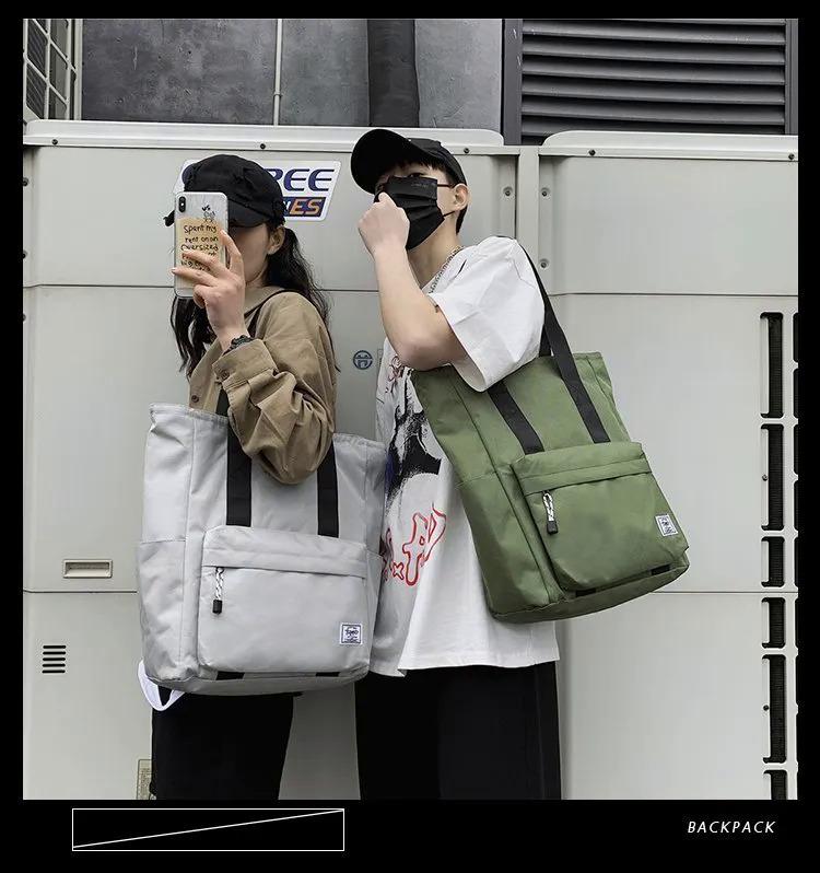 Product Introduction of Japan Fashion Tote & Shoulder Bag Nylon Waterproof Big Capacity Men Shoulder Bag Tote Bag Briefcase for Men Birthday Gift 8