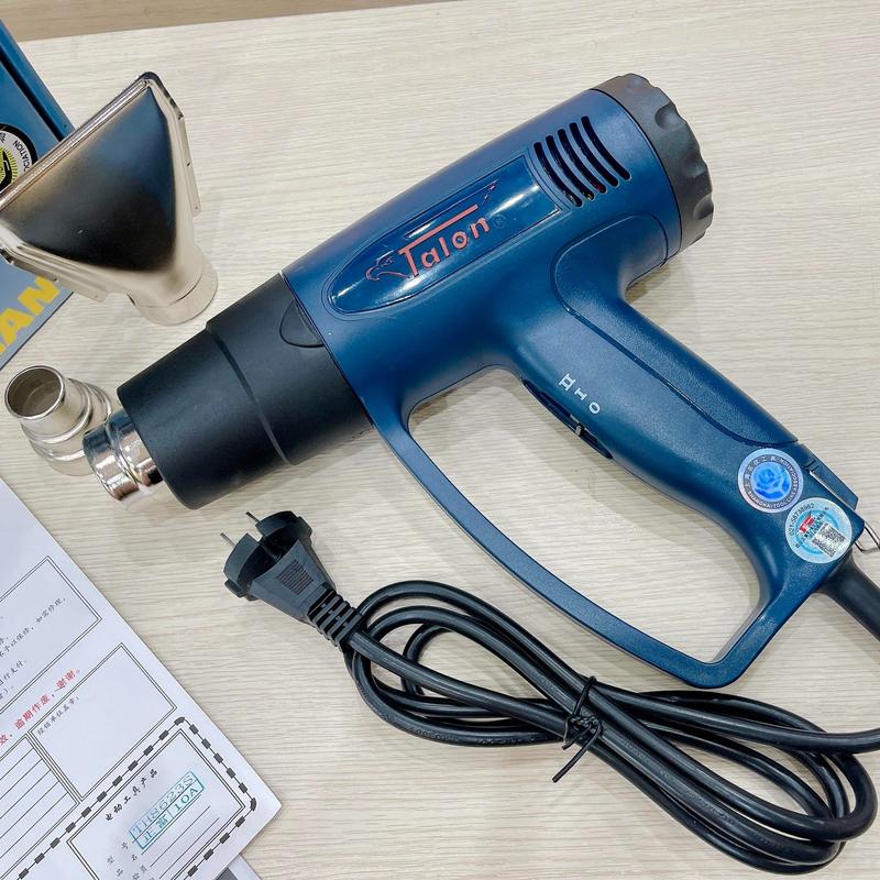 Máy khò nhiệt Talon 2000w CHÍNH HÃNG Công Ty, khò hơi nóng cầm tay mini, bọc màng co giỏ quà tết, dán decal ô tô xe máy
