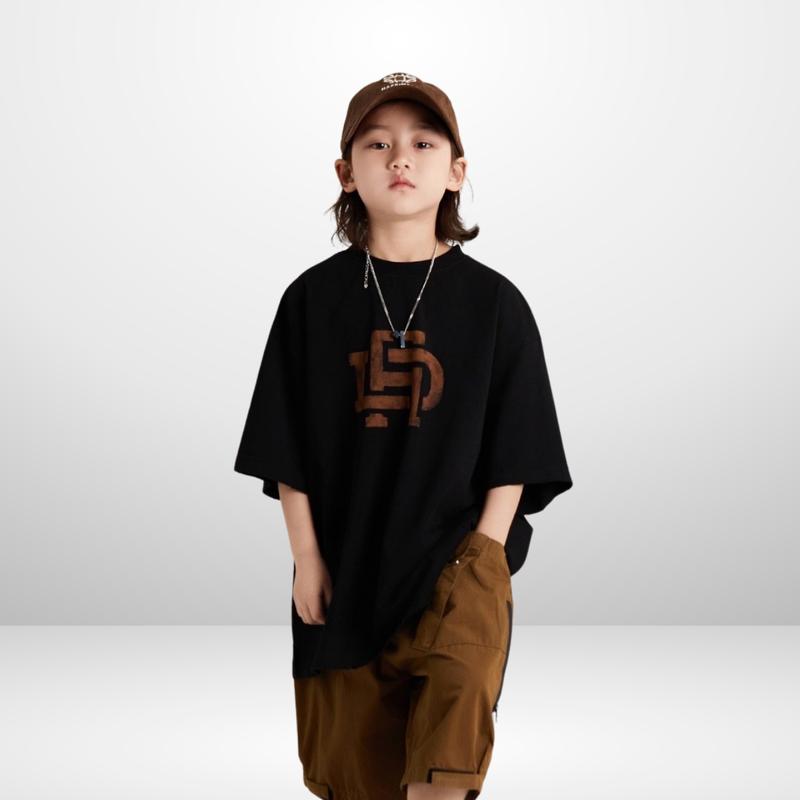 Product Introduction of JJ Kids Fashion | Áo thun thời trang trẻ em Unisex, áo phông Vải Cotton cộc tay hình, cổ tròn cho bé size từ 25 - 55kg | Extra Shipping 11