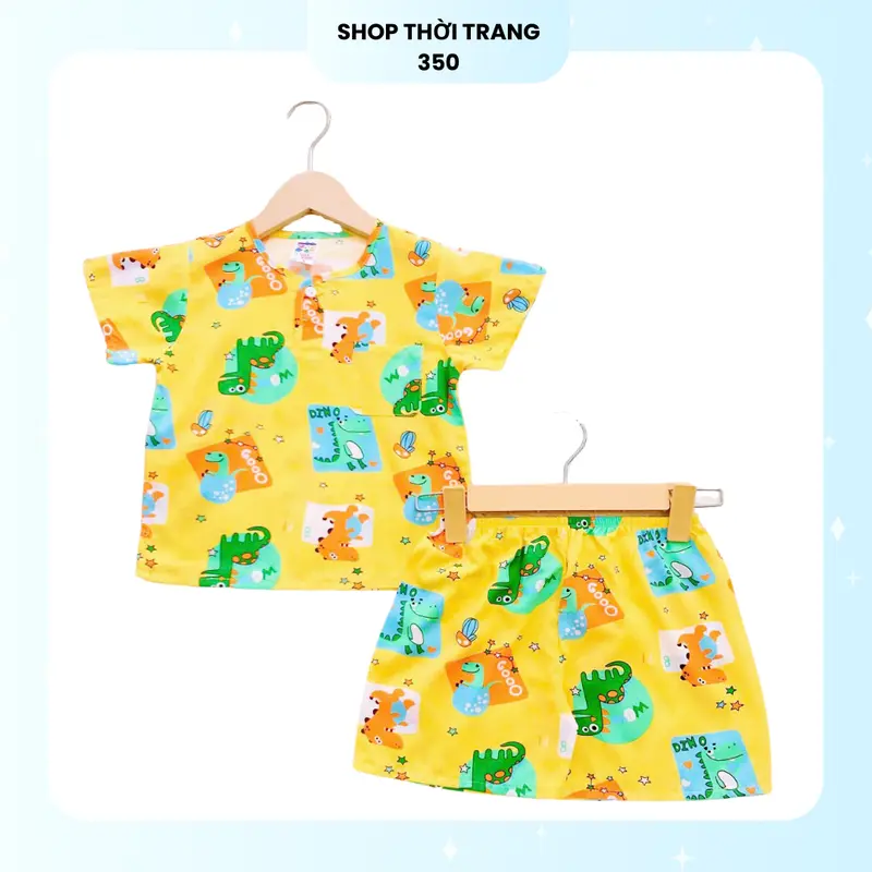 [COMBO 5] Đồ Bộ Tay Ngắn, Quần Ngắn Dành Cho Bé Trai Hoạt Hình (Size 3 - Size 12) Vải Co Giãn, Chất Vải Mịn Đẹp - BT1 0