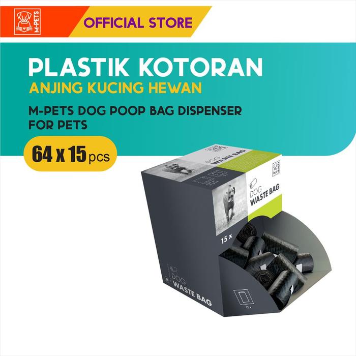 Gambar M-Pets Dog Poop Bag Dispenser Isi 64x15 Pcs / Plastik Kotoran dari M-Pets Volk Pets Indonesia Kota Administrasi Jakarta Barat Tokopedia