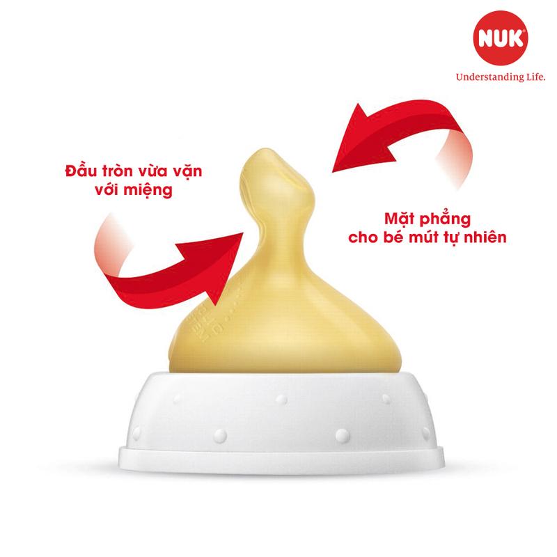 Bộ 2 núm ti NUK Premium Choice cao su tự nhiên an toàn siêu mềm chống rách 3