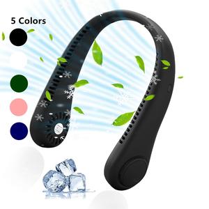 Portable Neck Fan, 1 Count Hands Free 3 Speeds Bladeless Fan, Rechargeable Wearable Personal Fan for Indoor and Outdoor Sports Activities