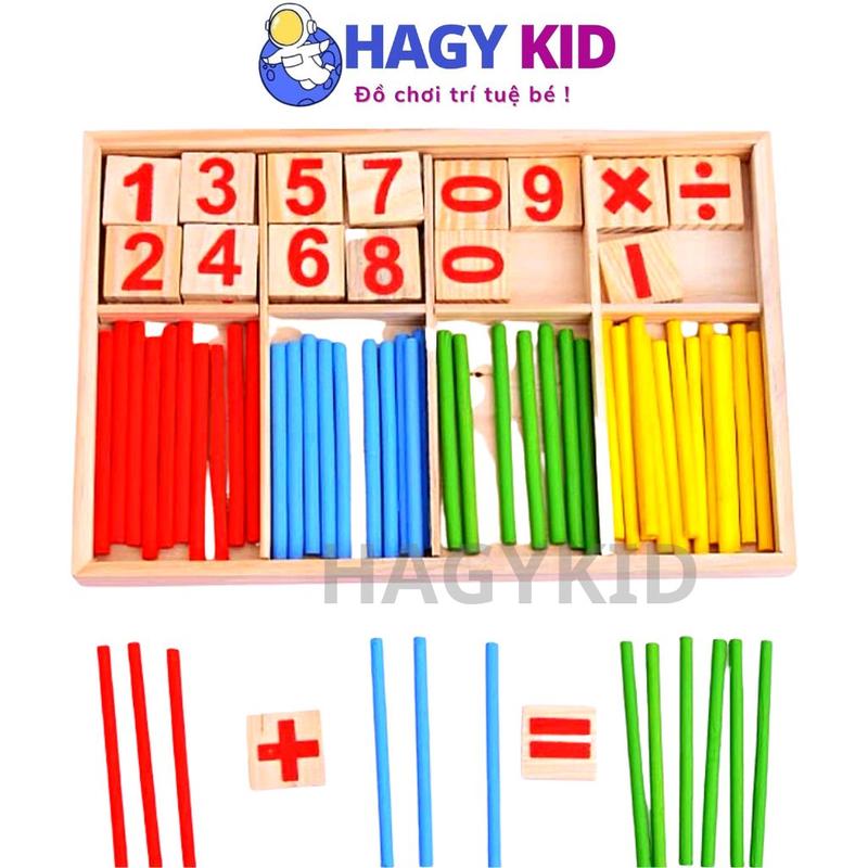 Bộ Que Tính Học Toán Bằng Gỗ Bảng Tính Que Bộ Que Tính Và Chữ Số Học Toán Cho Bé Đồ Chơi