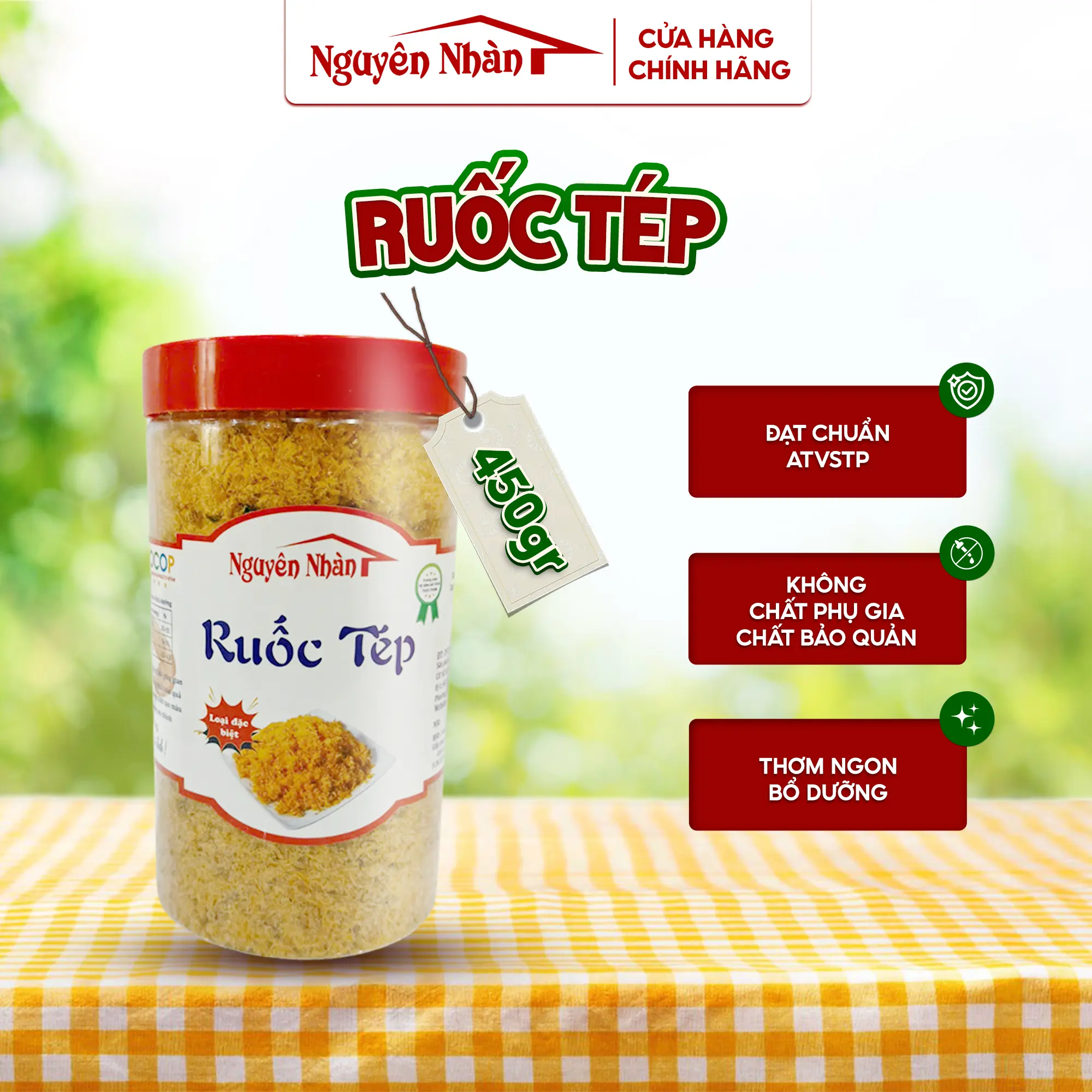 Combo 5 Hộp Ruốc Tép Chưng Thịt 450g Nguyên Nhàn - Chất Lượng Nhà Làm
