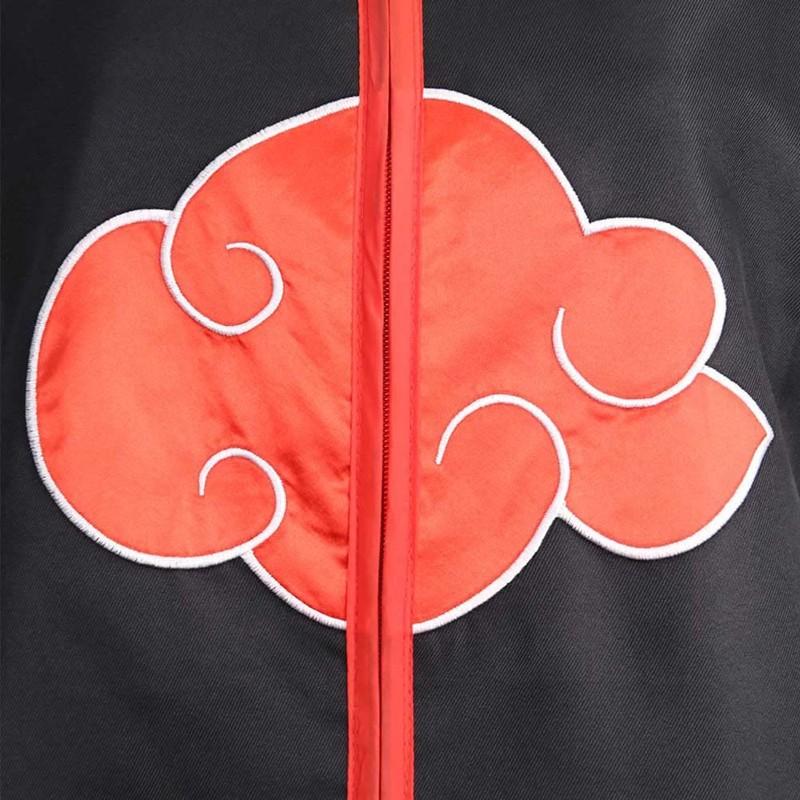 Áo khoác Akatsuki - Cosplay Uchiha Itachi trong Naruto kèm băng đeo trán nhẫn và vòng cổ hóa trang cho trẻ em, người lớn 6