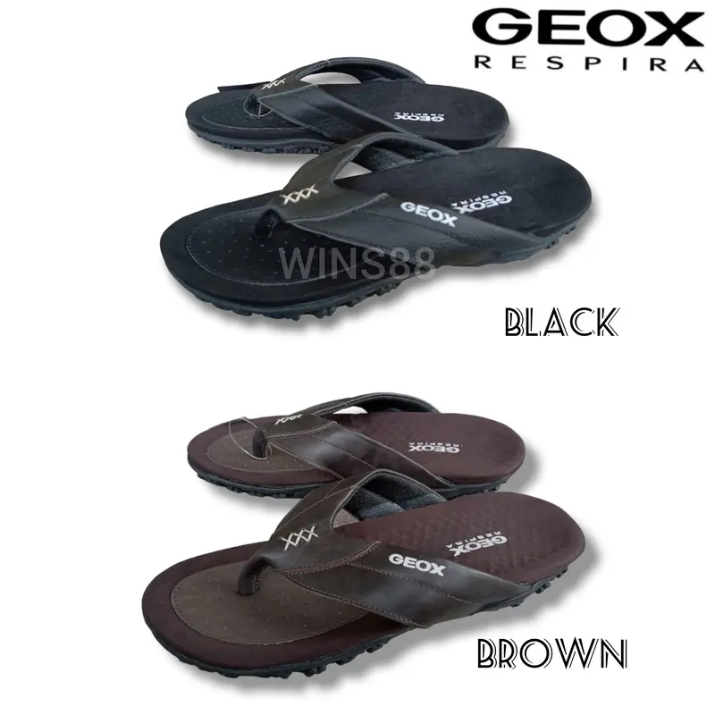 SANDAL JEPIT PRIA GEOX SENDAL KULIT ASLI MURAH DENGAN OUSOLE KARET EMPUK DAN NYAMAN DIPAKAI 0