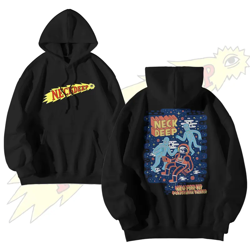 HOODIE NECKDEEP BAND - NEW YORK PREMIUM COTTON FLEECE zipper  Custom  Sweater 0