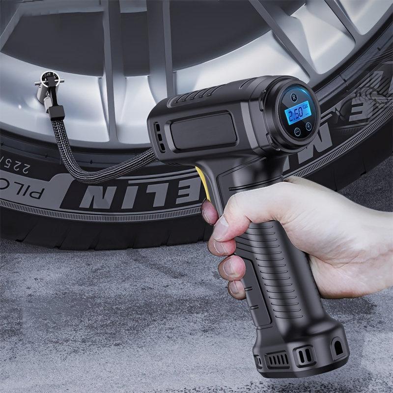 Product Introduction of Portable Car Wireless/Wired Tire Inflator, Digital Display Tire Inflator, Auto Tire inflation Air Pump for Birthday Gifts, Car Gadgets, Car Tyre Repair Tools, Car Accessories for Motorcycle, SUV, Truck, Car Accessories, Men's Tools Gadgets, Gift Set 5