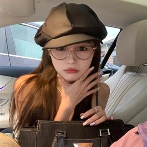 Photochromic Graded Eyeglasses for Woman Anti Radiation Cat Eye Myopia Glasses 0-400 for Nearsighted