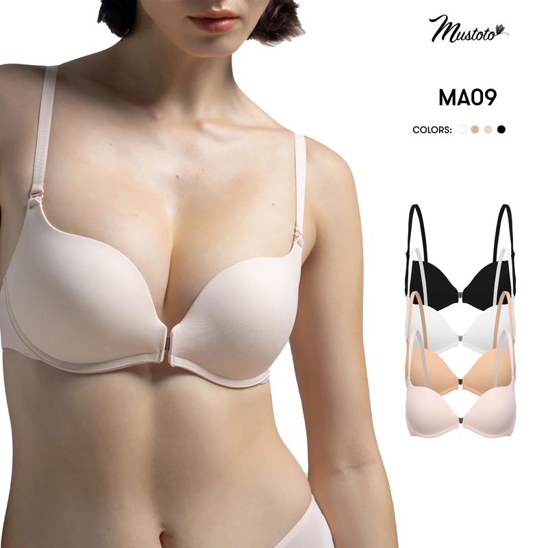 Áo Lót Nữ Mustoto Bra Mút Vừa 2.5cm Không Gọng Nâng Ngực Bra Super ButterCup (MA09) 0