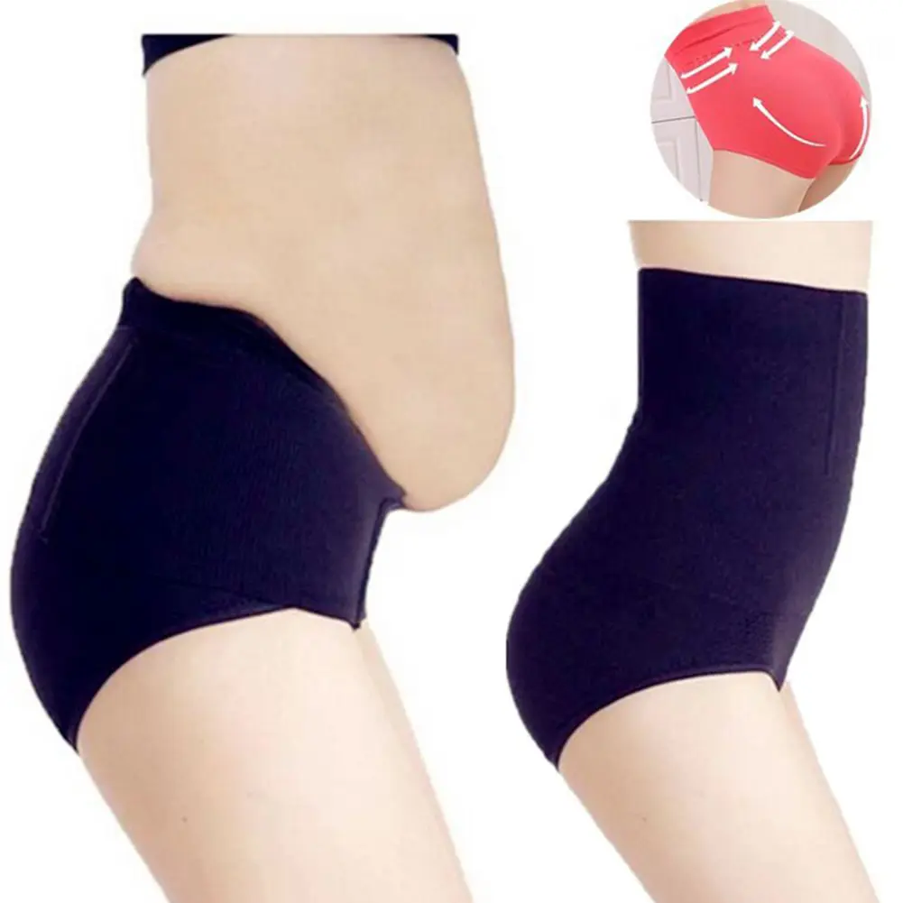 Đồ Định Hình Cạp Cao Không Đường May Màu Trơn Cho Nữ, Quần Lót Corset Bó Eo Boequay