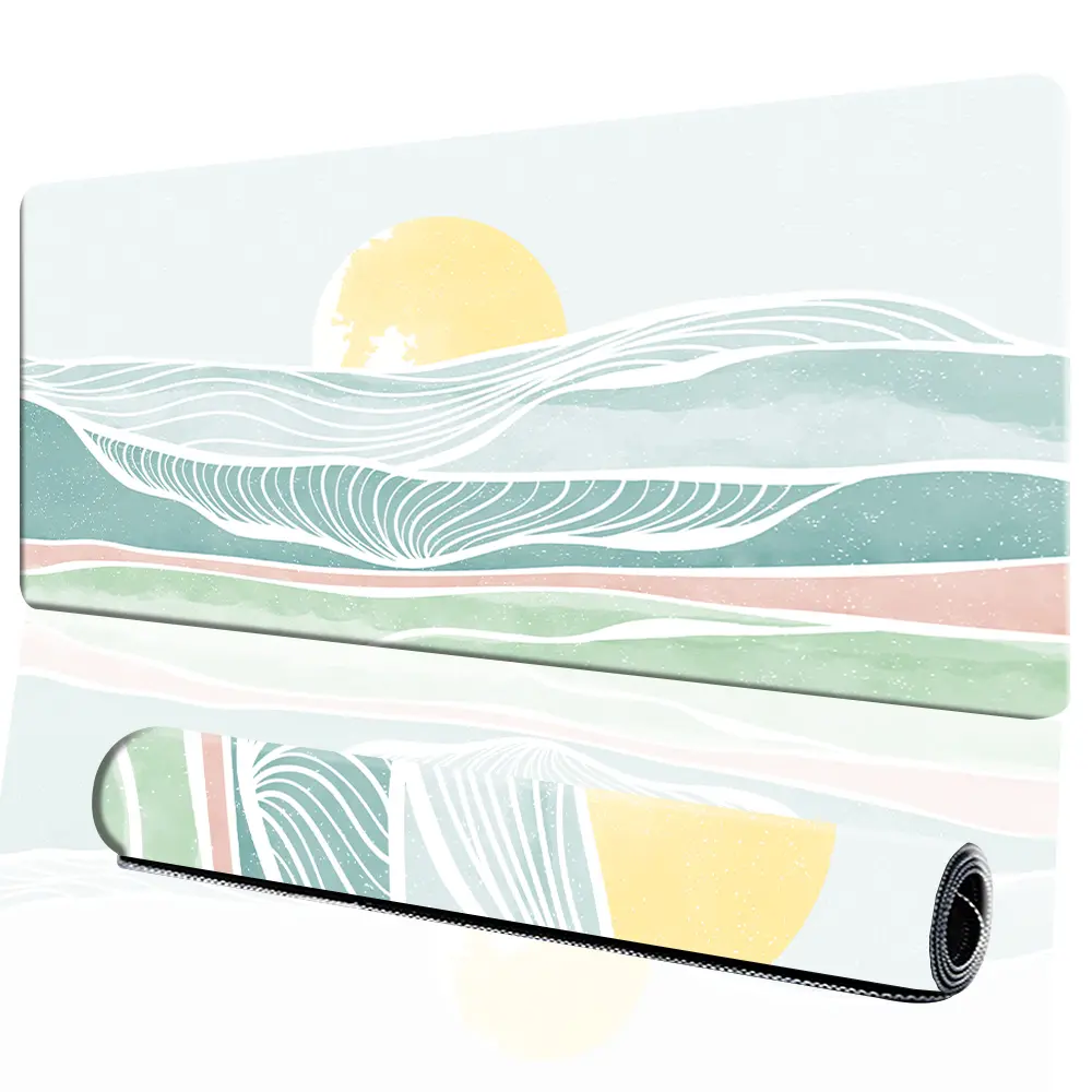 Custom Print LOGO Mountains gaming Mouse Pad Landscape Mat Waterproof Mouse Pad Non Slip Rubber Base MousePads for Office Laptop