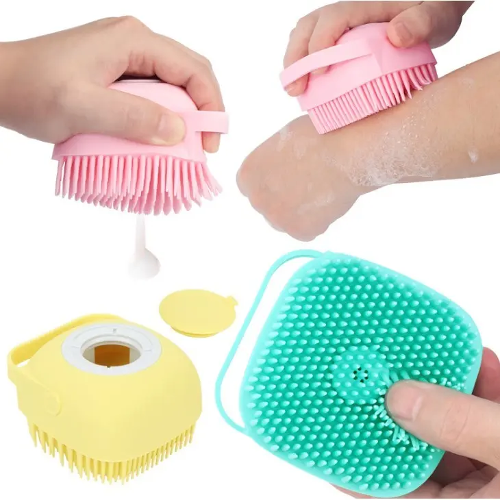 GRATIS ONGKIR SIKAT MANDI SILIKON LEMBUT - SERBAGUNA sikat mandi badan sikat mandi penggosok punggung sikat mandi kucing sikat mandi silikon isi sabun sponds buat mandi