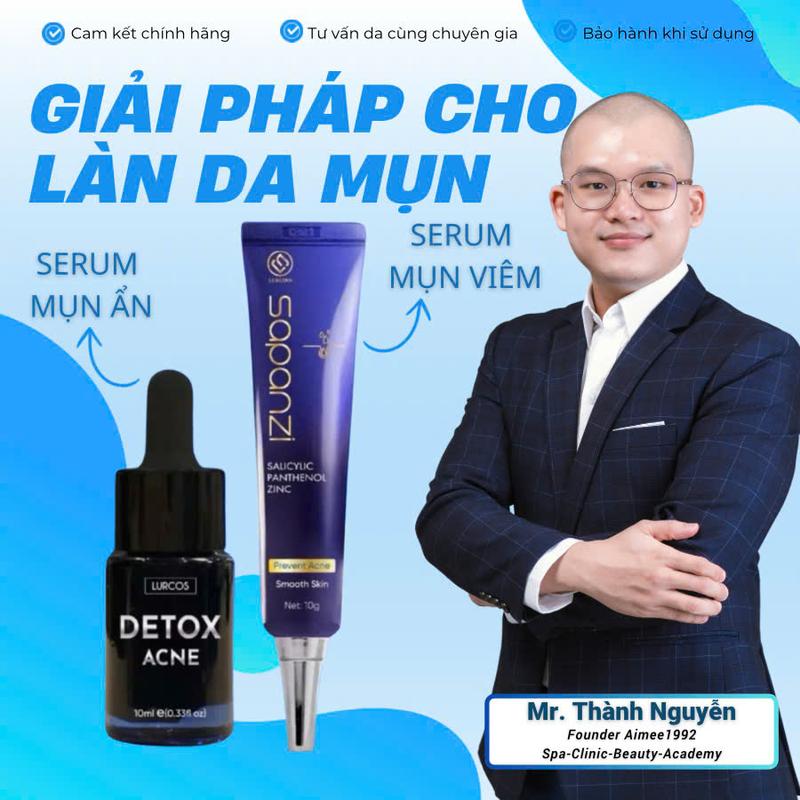 Serum Chăm Sóc Da Mụn Mờ Thâm Lucin LURCINN SAPANZI Prevent Acne 10ml Aimee1992