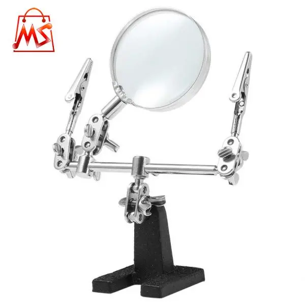 ZEAST Helping Hand Tool Kaca Pembesar dengan Penjepit - RD16126