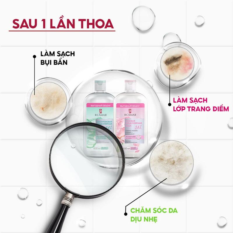 Nước Tẩy Trang 3in1 Làm Sạch Da YA SAMAYA Micellar Water (600ml) 2
