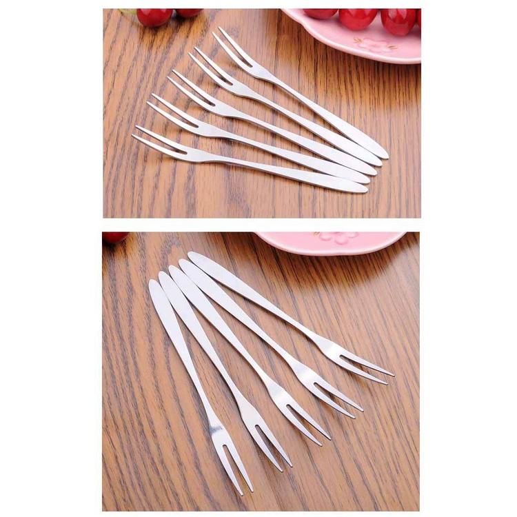 Nĩa Ăn Trái Cây Tiện Lợi Bằng Thép Không Gỉ 7