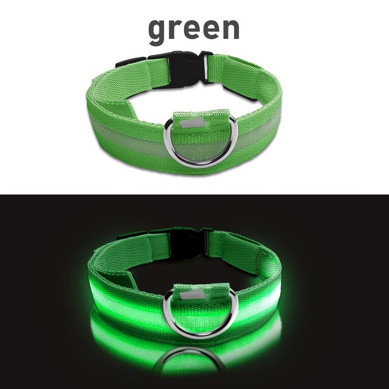 Product Introduction of LED luminous pet collar, suitable for small and medium-sized dogs - keep your pet safe and visible during nighttime walks, slightly waterproof 12