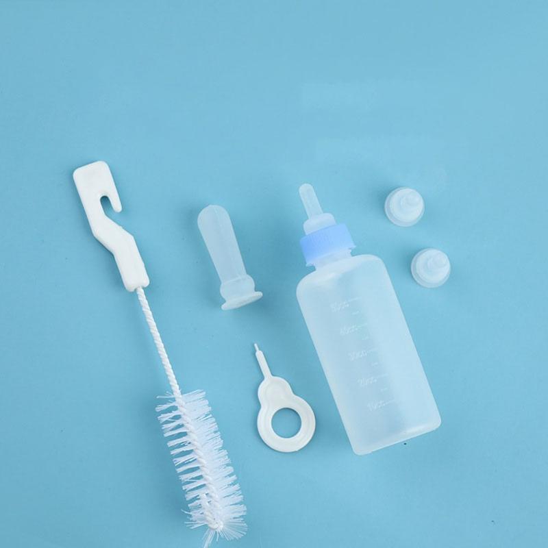 Product Introduction of 60ml Pet Milk Bottle Set Pet Silicone Milk Bottle Dog and Cat Feeding Water dispenser Pet Supplies 7